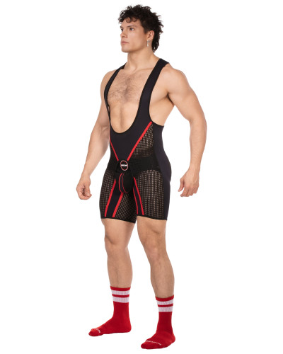 Body Backless Krish Noir-Rouge  Couleur principale:Noir Couleur secondaire:Rouge