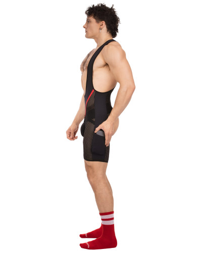 Body Backless Krish Noir-Rouge  Couleur principale:Noir Couleur secondaire:Rouge