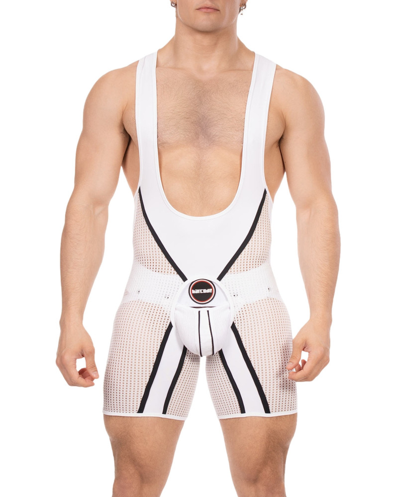 Body Backless Krish Blanc-Noir  Couleur principale:Blanc Couleur secondaire:Noir
