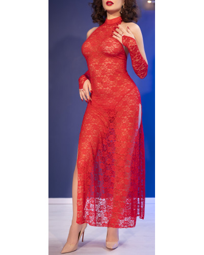 Robe Longue PAOLINA Rouge  Couleur principale:Rouge