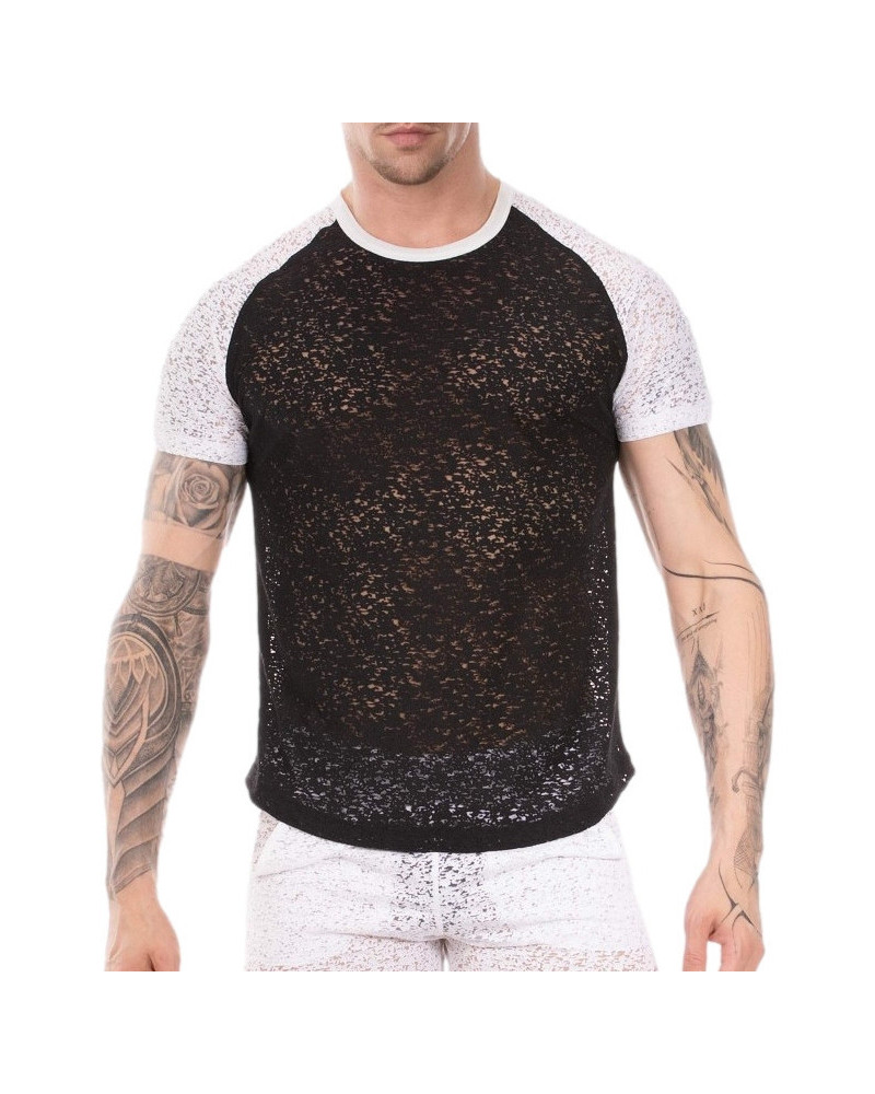 T-shirt Micah Noir-Blanc  Couleur principale:Noir Couleur secondaire:Blanc