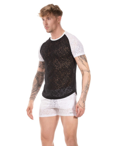 T-shirt Micah Noir-Blanc  Couleur principale:Noir Couleur secondaire:Blanc