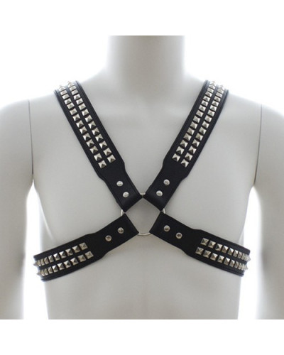 Harnais homme Studs Steel Chest 