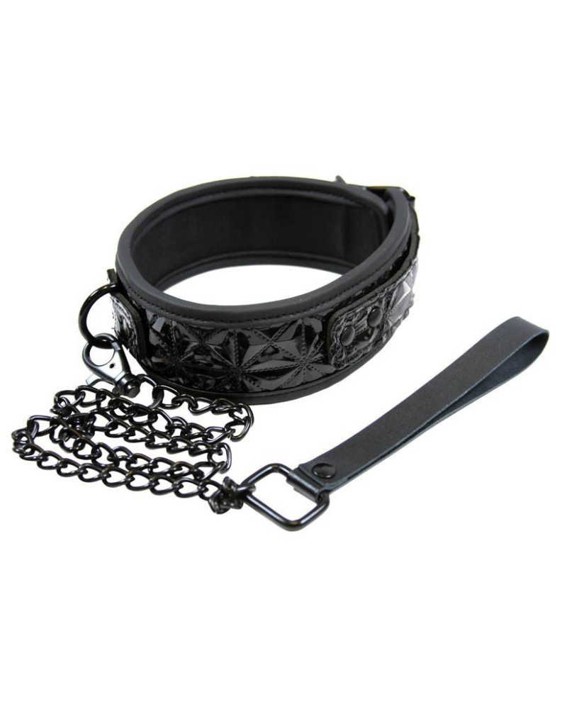 Collier et laisse SM - Sinful Black 