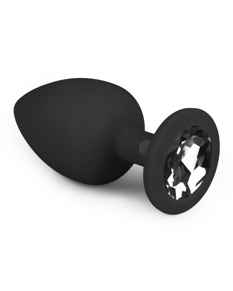 Plug Bijou Diamond Noir 8 x 4cm 