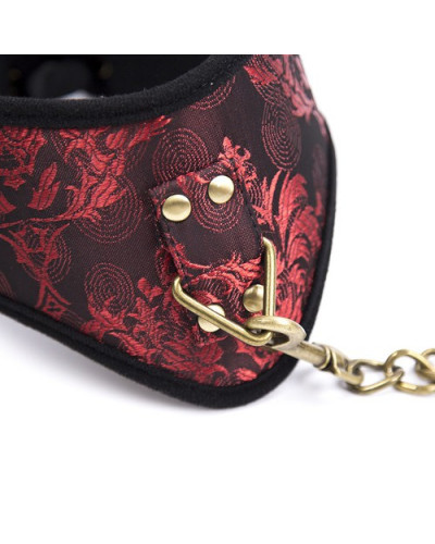 Collier Laisse SCANDAL Rouge 