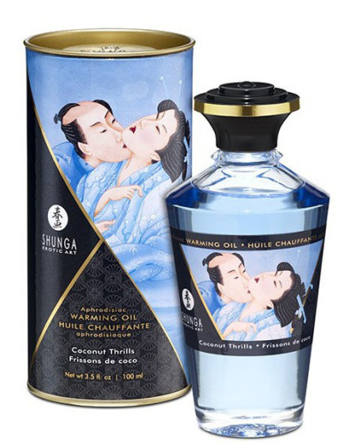 Huile de massage Chauffante Aphrodisiaque - Frisson COCO 100 mL  