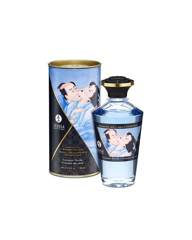 Huile de massage Chauffante Aphrodisiaque - Frisson COCO 100 mL  
