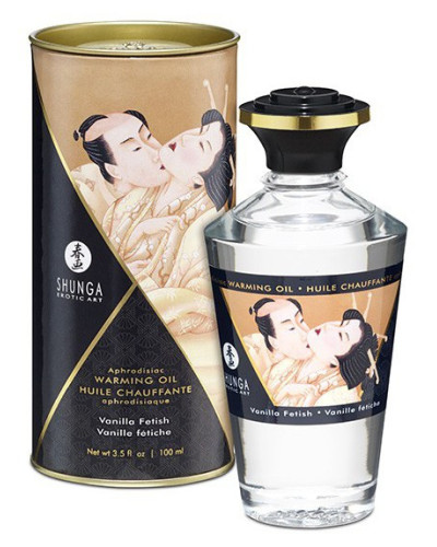 Huile de massage Chauffante Aphrodisiaque - VANILLE Fétiche 100 ml 