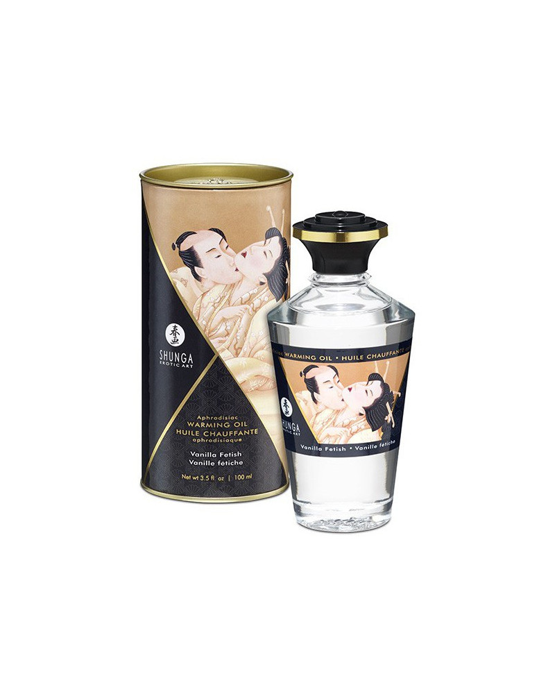 Huile de massage Chauffante Aphrodisiaque - VANILLE Fétiche 100 ml 