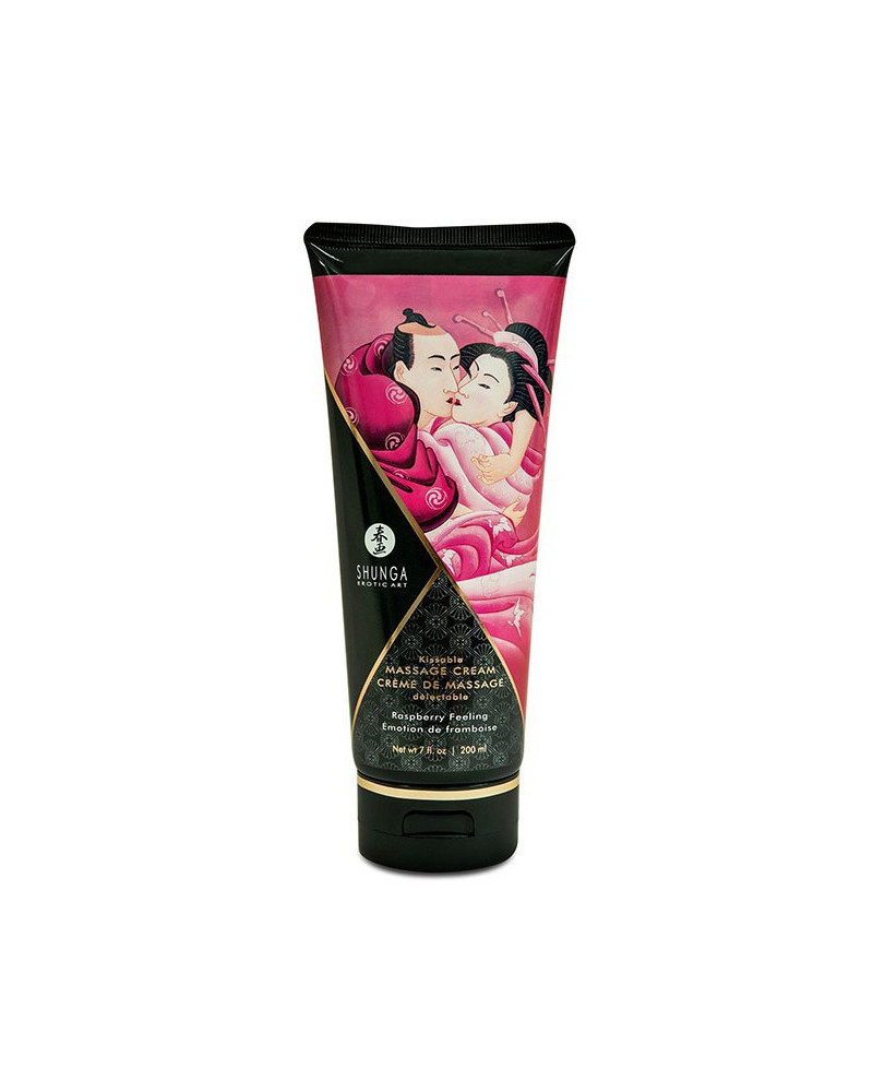 Crème de massage Comestible Emotion FRAMBOISE - 200ml 