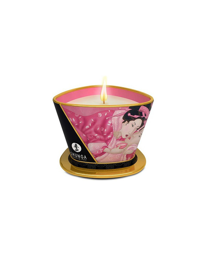 Chandelle de massage APHRODISIA Pétales de Rose 170mL 