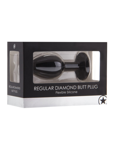 Plug Diamond Regular – 6.5 x 2.8 cm Noir 