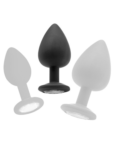 Plug diamond Large – 7 x 3.5 cm Noir 