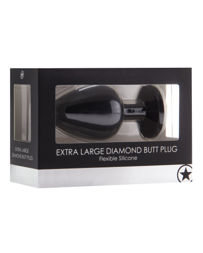 Plug Diamond Extra Large – 8 x 4.4 cm Noir 