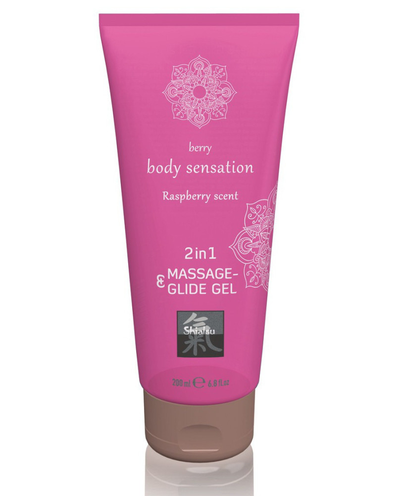 Lubrifiant et Gel pour massage Framboise 200mL 