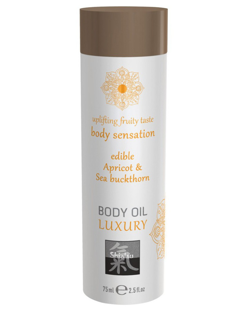 Huile de massage Comestible - ABRICOT et ARGOUSIER 75ml 