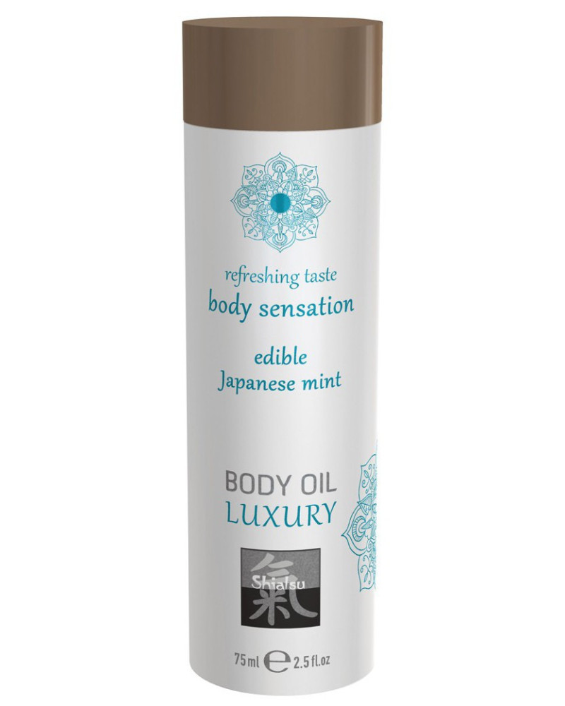 Huile de massage Comestible - MENTHE JAPONAISE 75ml 