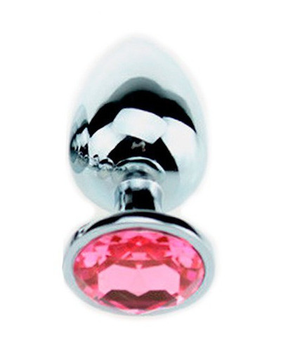 Plug Bijou Strass Rose - MEDIUM 7 x 3.4cm 