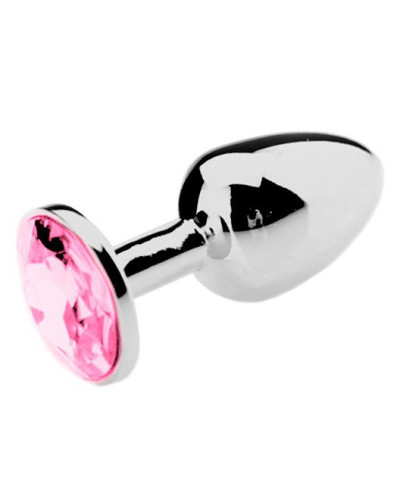 Plug Bijou Strass Rose - MEDIUM 7 x 3.4cm 