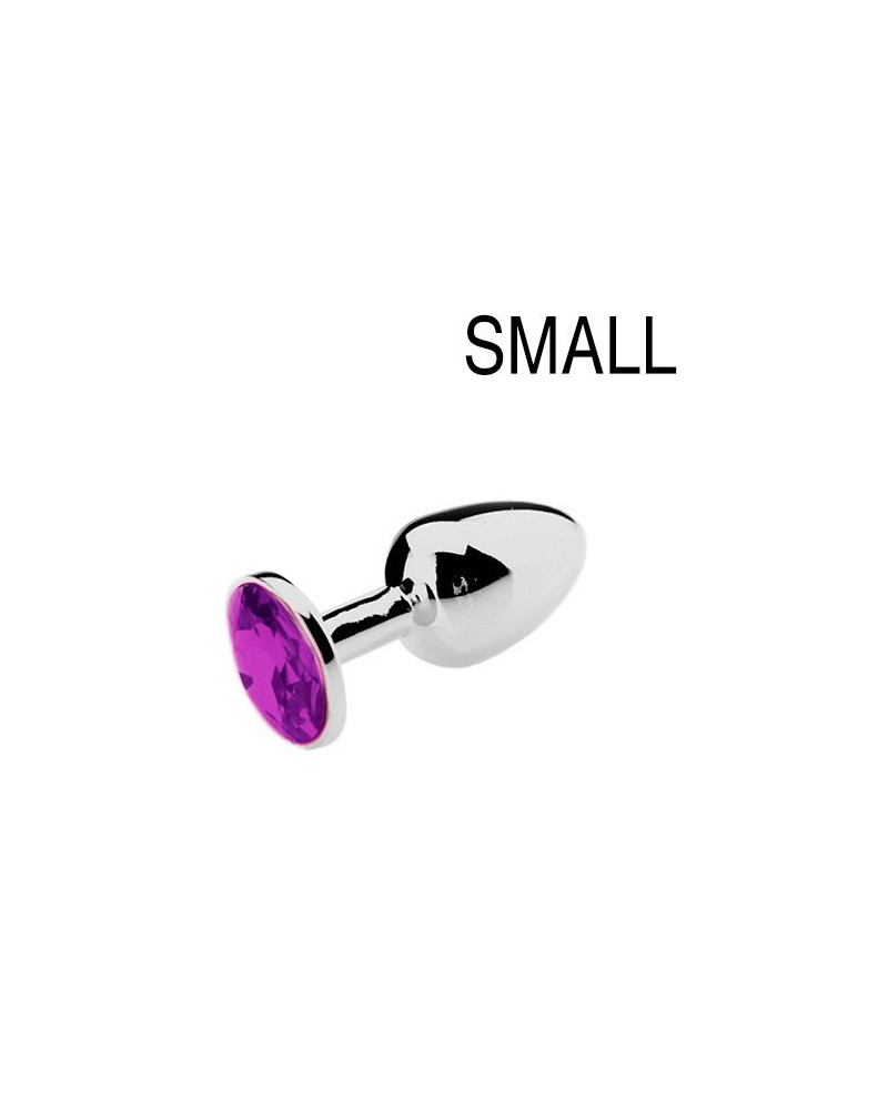 Plug Bijou Strass Violet - SMALL 6.5 x 2.7cm 