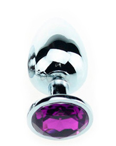 Plug Bijou Strass Violet - MEDIUM 7 x 3.4cm 