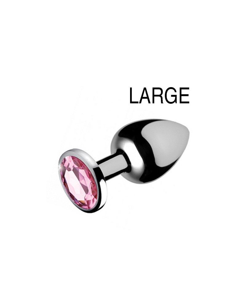 Plug bijou Gem Rose 8 x 4 cm 