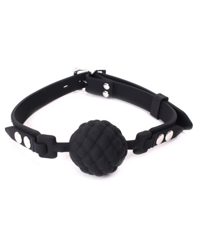Baillon Boule PineCone Silicone Noir 
