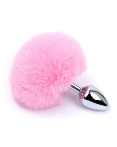 Plug Queue de lapin Bunny Tail 6 x 2.7 cm Rose 