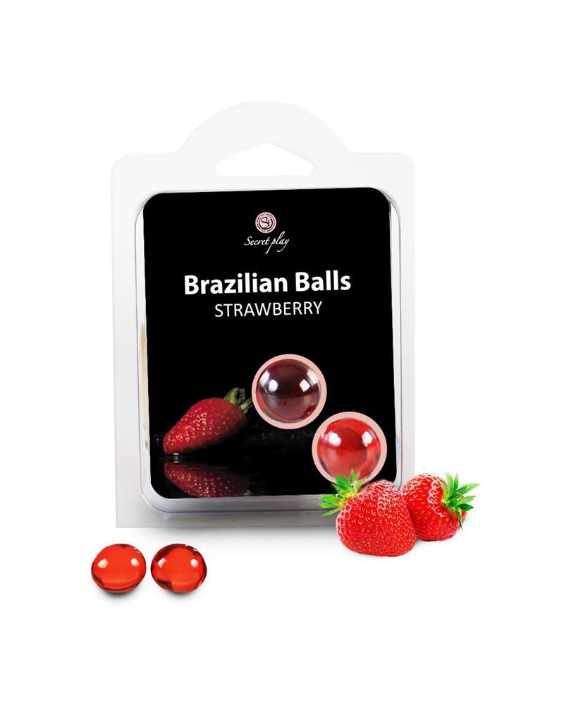 Boules de massage BRAZILIAN BALLS Fraise 