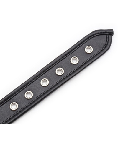 Collier O Ring Simili Noir 