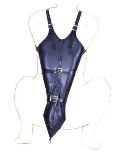 Camisole Strict Leather Zipper 
