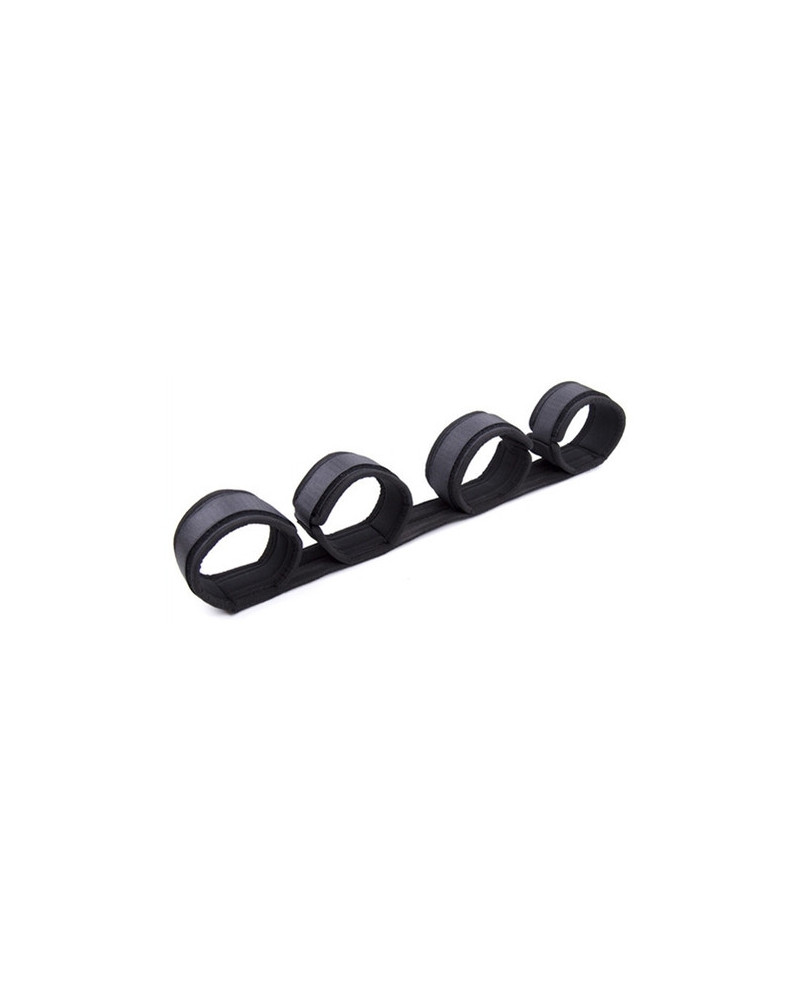Barre avec Menottes Spreader Nylon noir 