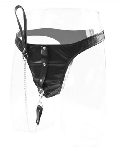 String en simili avec laisse 