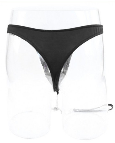 String en simili avec laisse 