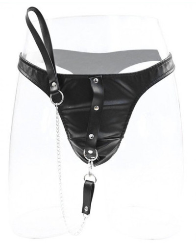 String en simili avec laisse 