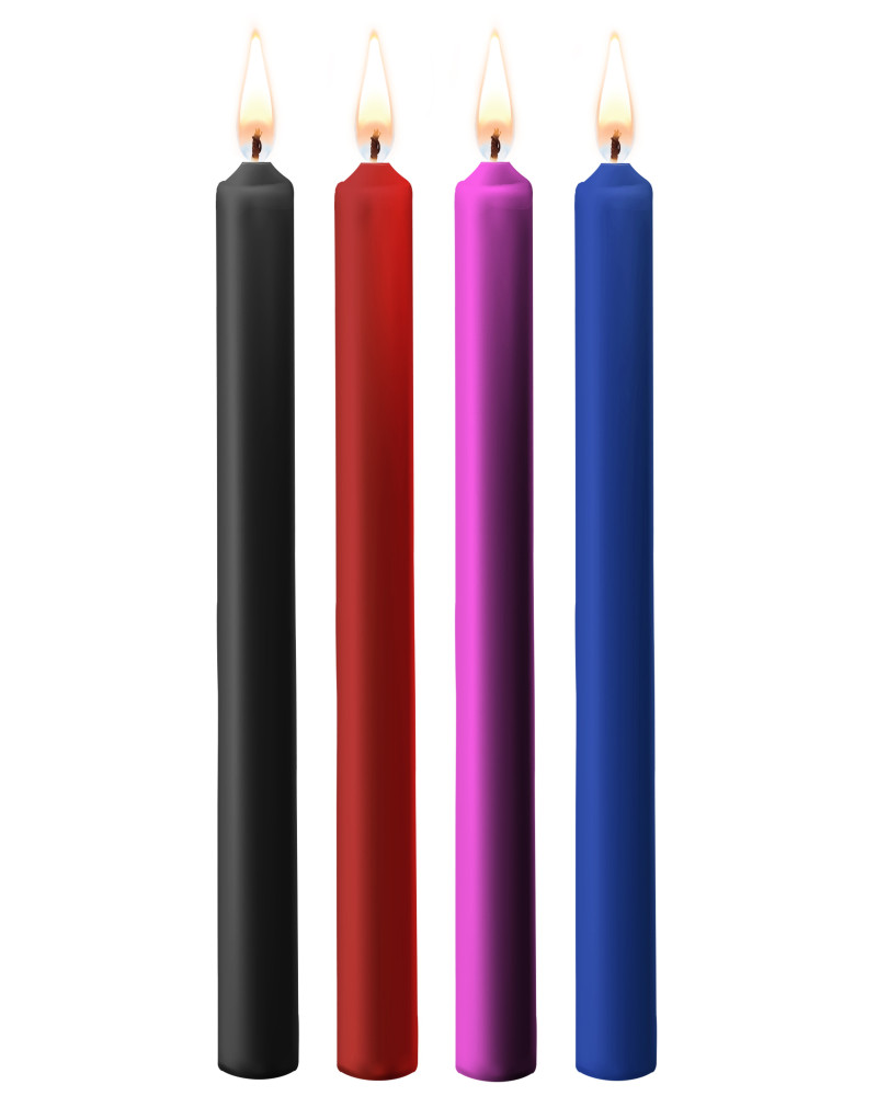 Lot de 4 bougies SM Teasing Wax Multicolore 