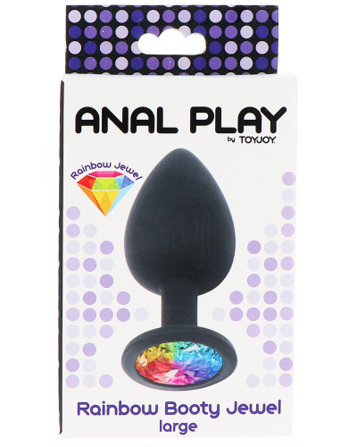 Plug bijou Rainbow L 9 x 4 cm 