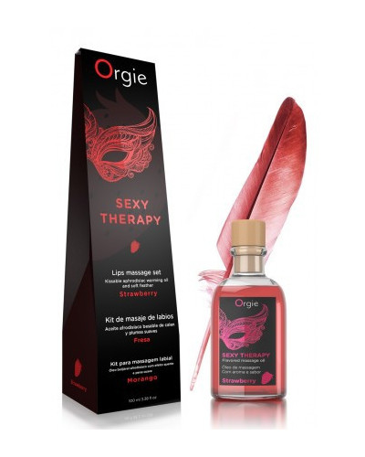 Huile de massage embrassable Sexy Therapy Fraise 100ml 