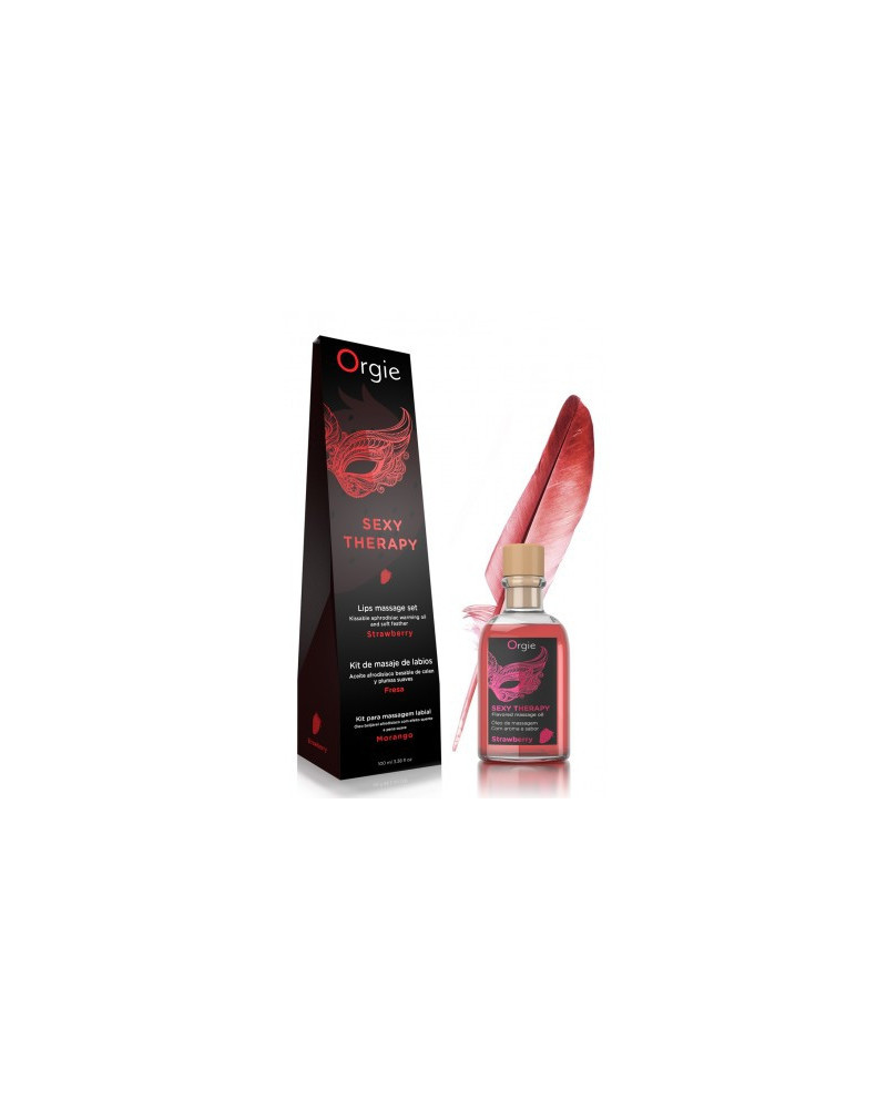 Huile de massage embrassable Sexy Therapy Fraise 100ml 