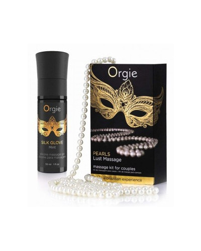 Gel de massage + collier de perles Lust Massage 30ml 