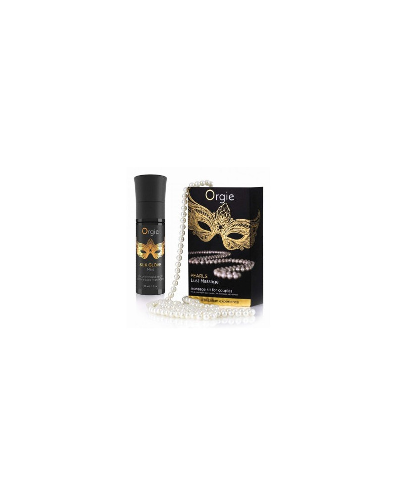 Gel de massage + collier de perles Lust Massage 30ml 