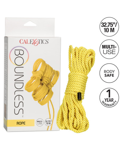 Corde de bondage Boundless 10m Jaune 