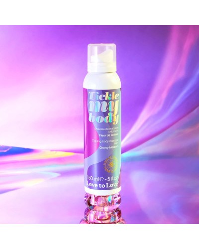 Mousse de massage crépitante Tickle My Body Fleur de Cerisier 150ml 