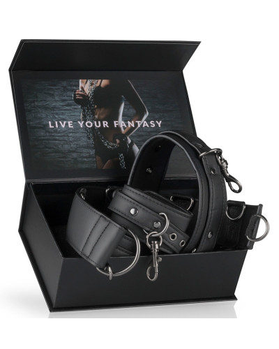 Collier et menottes Restraint Set Simili 