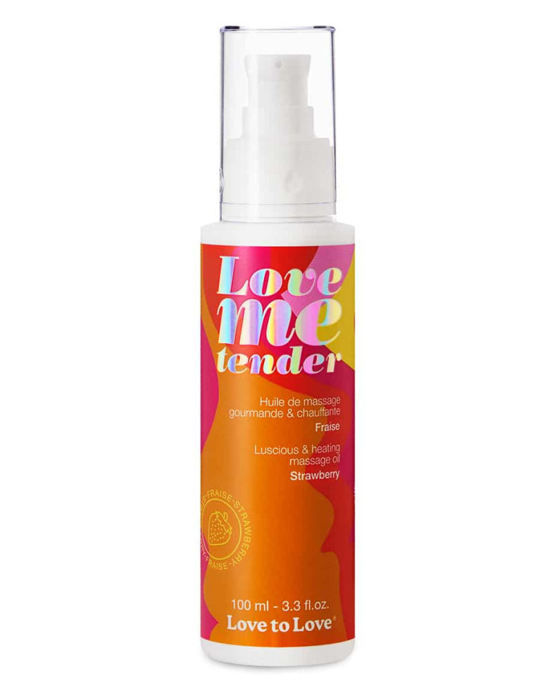 Huile de massage Love Me Tender Fraise 100ml 