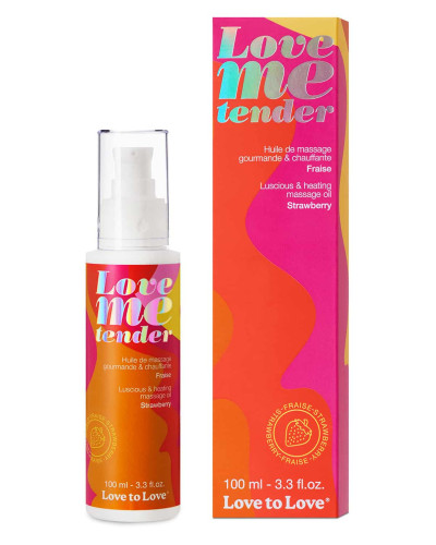 Huile de massage Love Me Tender Fraise 100ml 