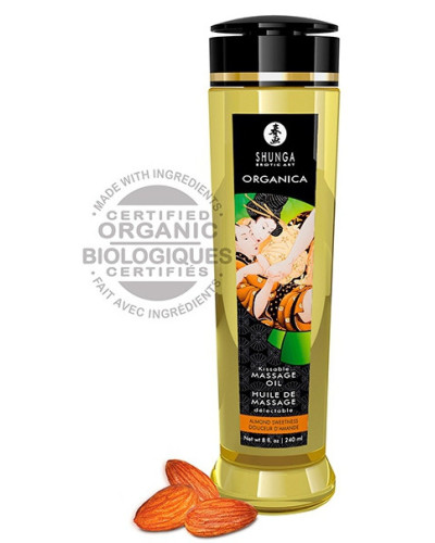 Huile de massage Bio Kissable Amande douce 240mL 