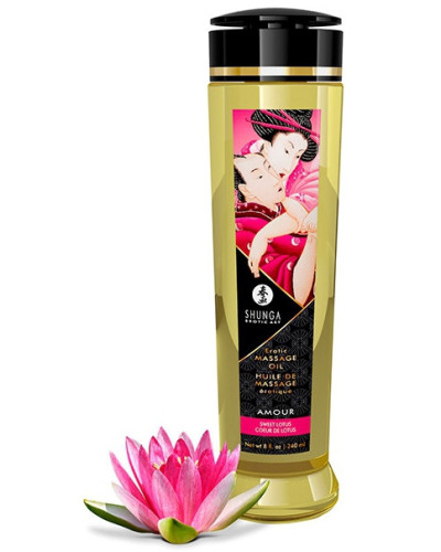 Huile de massage Amour Coeur de Lotus 240mL 