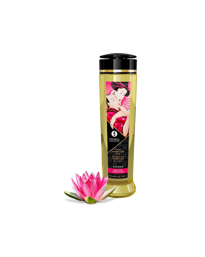 Huile de massage Amour Coeur de Lotus 240mL 